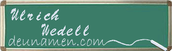Ulrich Wedell Visitenkarte